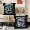 I-Italian Brainrot Creative Animal Internet Pillow Case Pillowcase, Double-sided Printed, Sofa Cushion, Bedroom Headboard Pillow