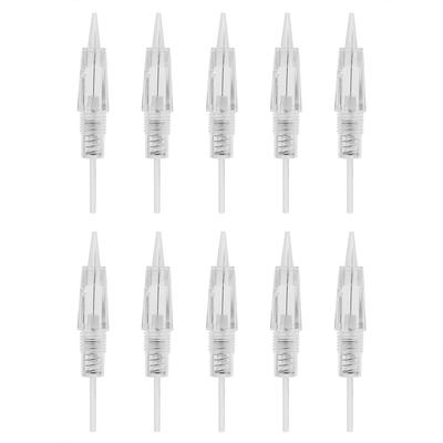 10pcs Set Eyebrow Lip Tattoo Cartridge Rotary Micro Needle Disposable Sterile Needle R1 Blunt