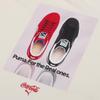 Puma X Coca-Cola Logo Print Rundhals-T-Shirt Herren Tops Elfenbeinweiß 536159-97