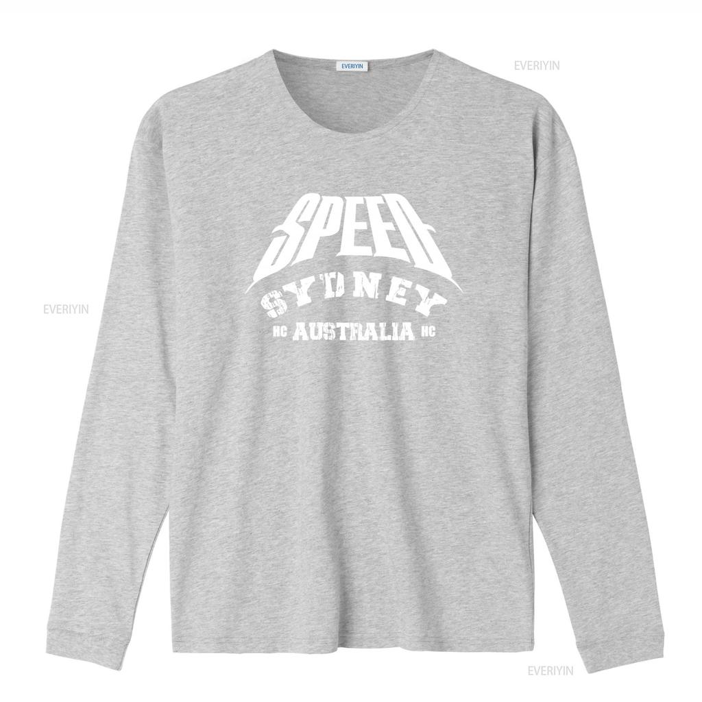 Speed Hardcore Punk Band T Shirt Sydney Australia Metal Rock Vintage Washed Comfortable Fashion Versatile Homme Casual Graphic