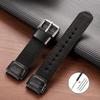 19mm Nylon Watch Strap for Casio FT-500WC Black Green Bracelet Ribbed Strap for Military Ballistic Fabric Replacement Watchband