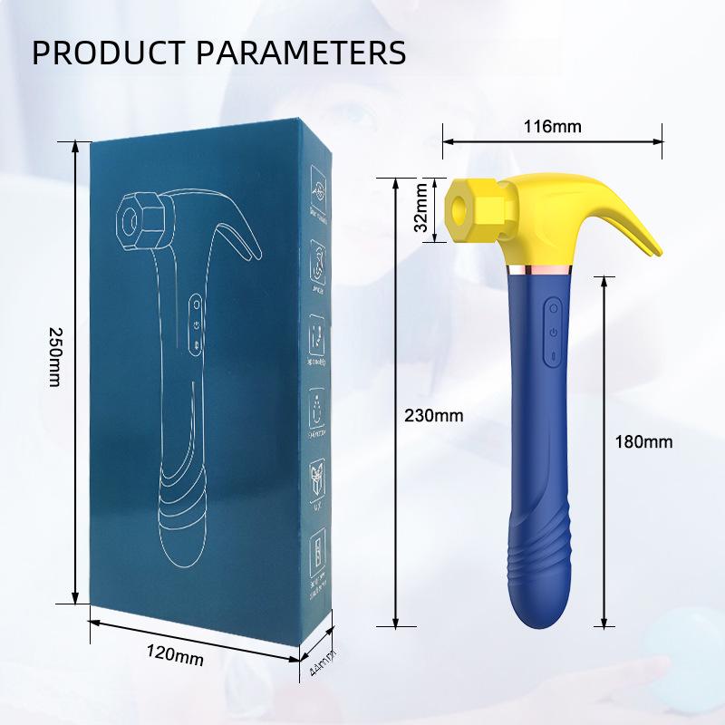 New Multi-Function Vibrating and Telescopic Massager for Women