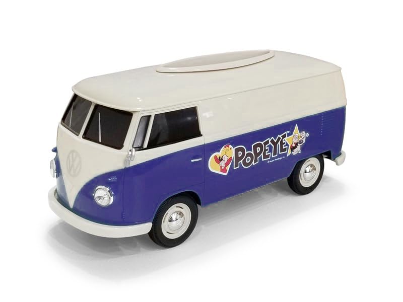 Plus Tissue Case T1 Bus Tissue Case POPEYE Design with Cup Holder + (Two-Tone Navy)
