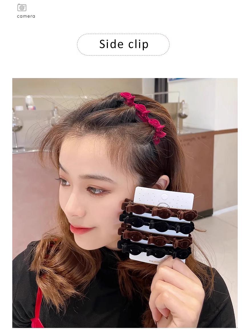 

Ленивая принцесса Заколка для плетения волос на лбу и по бокам - Двухслойная