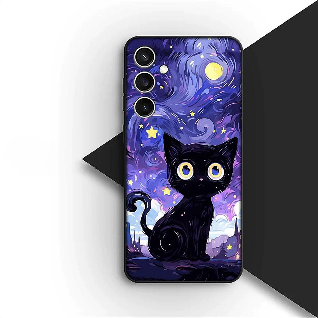 Phone Cover for Huawei P30 P20 Mate 20 Lite Pro Y7 Y6P Y7A 2019 Nova 5T 3I Funda Casing Soft Case Cartoon Cat Meow Kitten