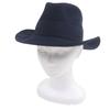 Excellent HERMES hat Lapin felt with ribbon Navy wool mens 58 Used