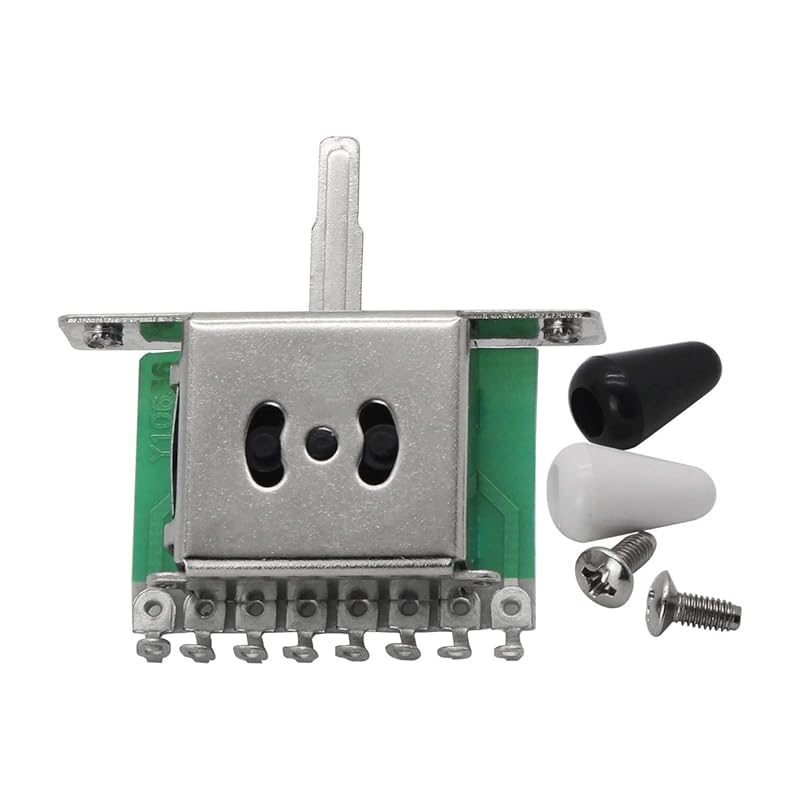 FLEOR 5 Way Toggle Switch Guitar Pickup Selector Switch with 2 Tips for Electric Guitar Part 5 Way