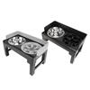 Elevated Pet Bowl Adjustable Height Neck Protection Stainless Steel Sturdy Structure for Medium Larg