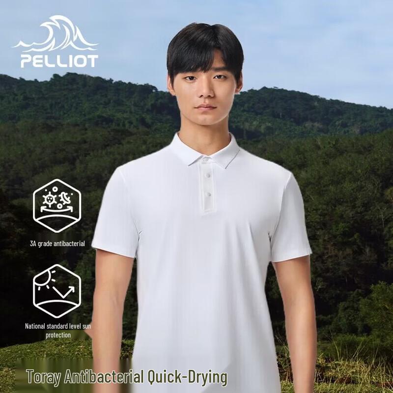 PELLIOT Men's Short Sleeve Outdoor Polo Shirt