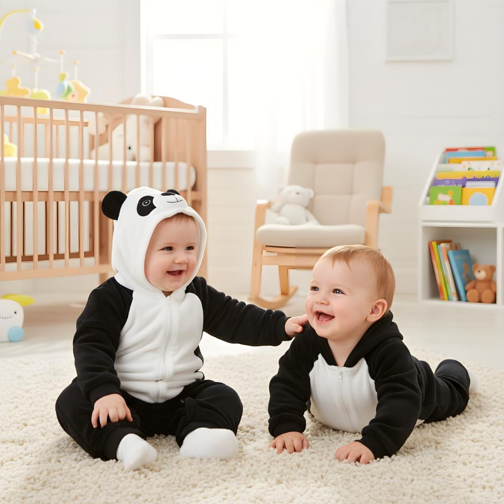 Piżama Onesie Kostium Przebranie Śpiochy Panda Niemowlę 120: 96-104 Cm