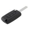 3 Button Flip Key Fob Case Replacement Durabled for 207-407 Citroen C1-C4 with Tools Key Chain Screwdriver