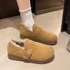 One-pedal lazy single shoes platform all-inclusive Boken women's shoes 2025 new autumn and winter popular Japanese Boken shoes women