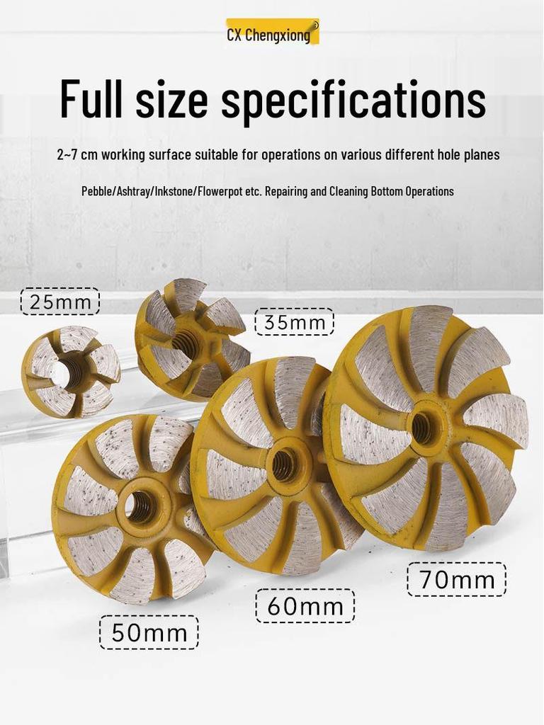 Diamond Stone Grinding Disc for Angle Grinders - Ideal for Cleaning, Shaping, and Leveling Surfaces
