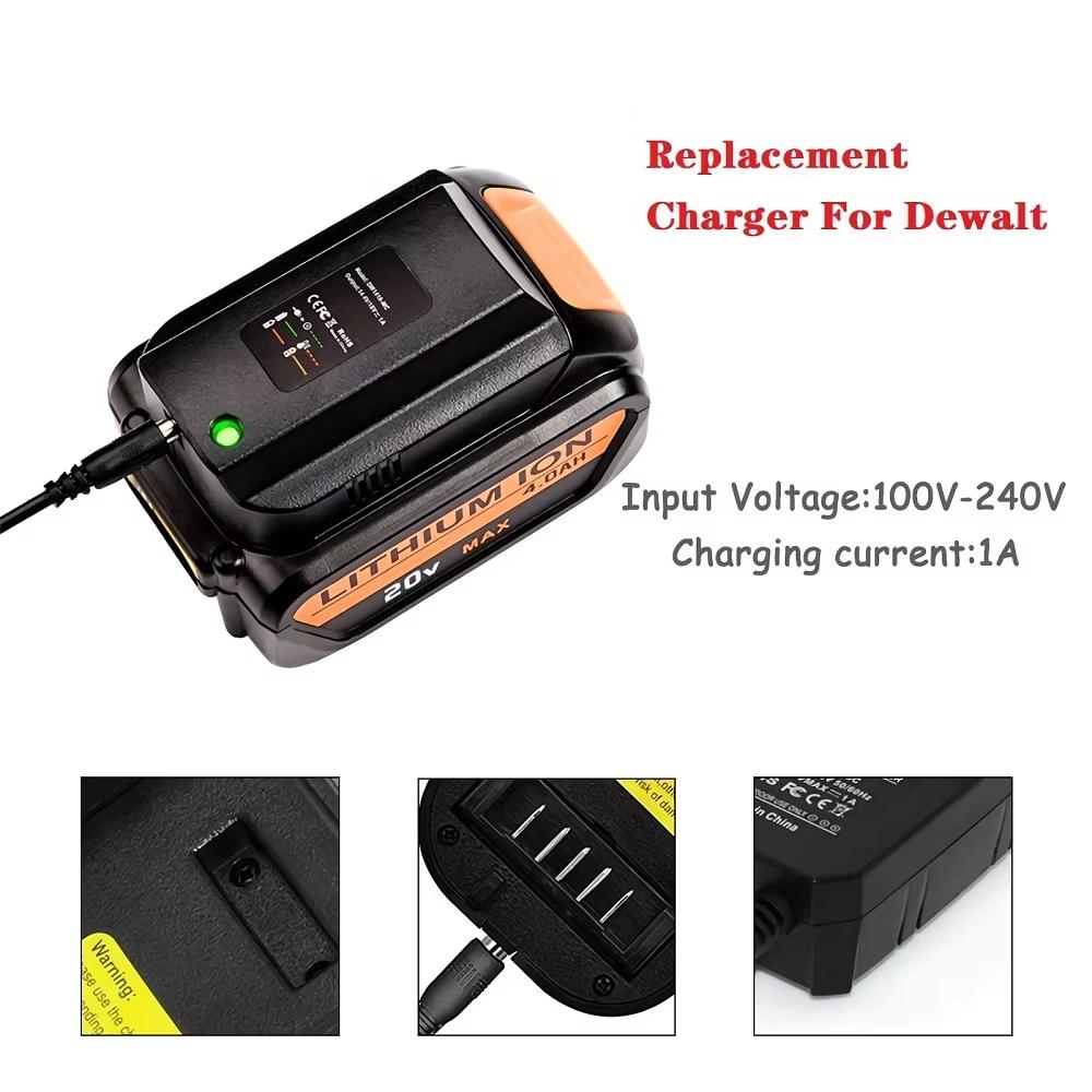 1A Li-ion Battery Charger Lithium-ion Replacement For 14.4V 20V Model DCB118 DCB107 DCB115 DCB112 DCB143 DCB206