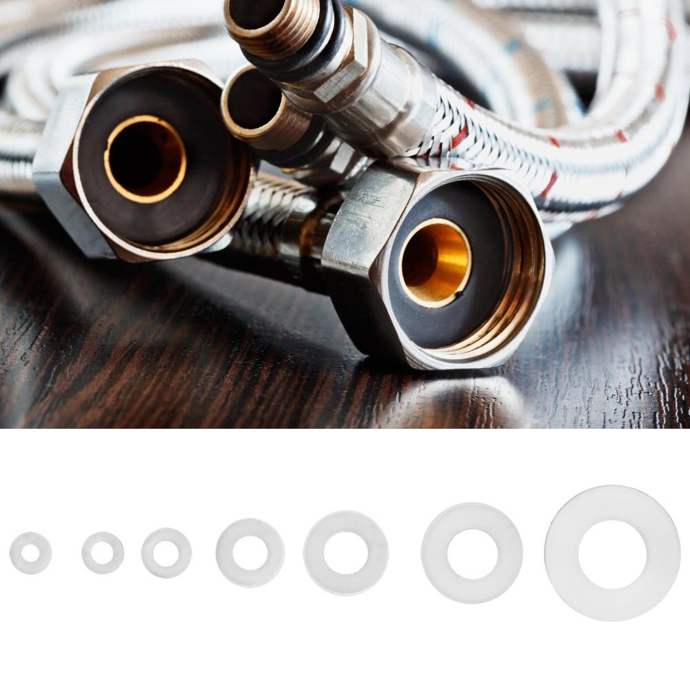 350pcs White Nylon Plastic Washer Flat Gasket Ring Kit M2 M2.5 M3 M4 M5 M6 M8