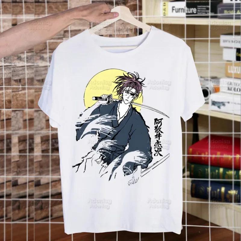 Bleach Zaraki Kenpachi Kurosaki Ichigo T Shirts For Guys O-Neck Short Sleeve Regular Mens height Quality Men Hip-Hop Tee Shirt