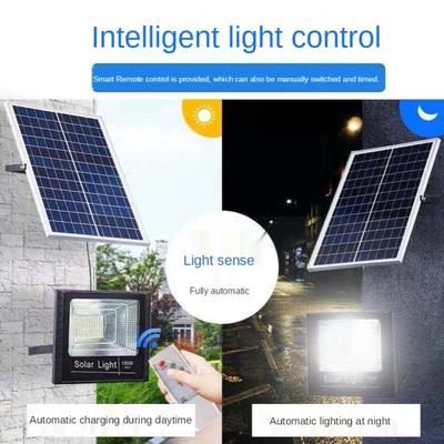 Outdoor Solar Light Household IP65 Waterproof High-power Super Bright Flood Light With Remote Control For Garden Patios