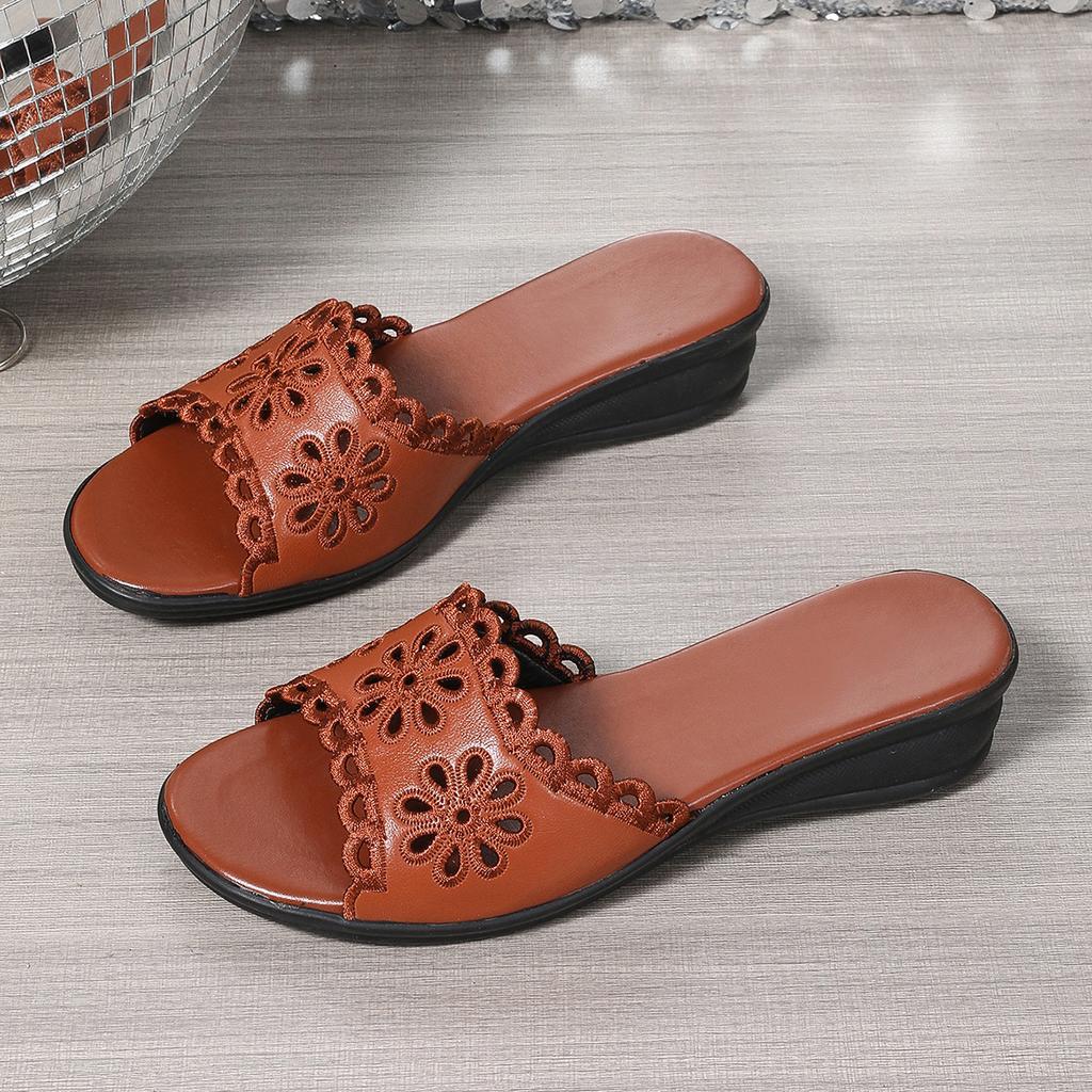 Mode Elegante Damen Sandalen Sommer Bequem Sexy Keilförmige Damen Hausschuhe Modische Strandparty Damen Schuhe Flip Flops Pantoletten