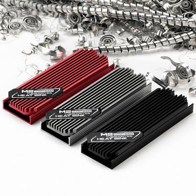 M.2 2280 SSD Aluminum Heat Sink M2 2280 Solid State Disk Drive Heat Sink with Silicone Thermal Pad for Desktop PC PS5 Heatsink
