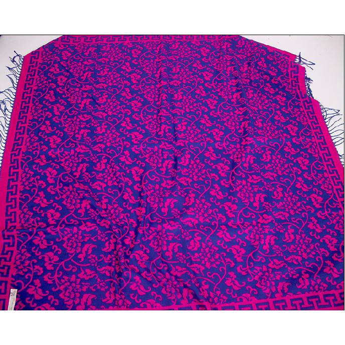 140*140cm Elegant Paisley Floral Pashmina Shawl and Wrap,Boho Rave Scarf for Festival, warm winter scarf traditional ornate fashion accessory