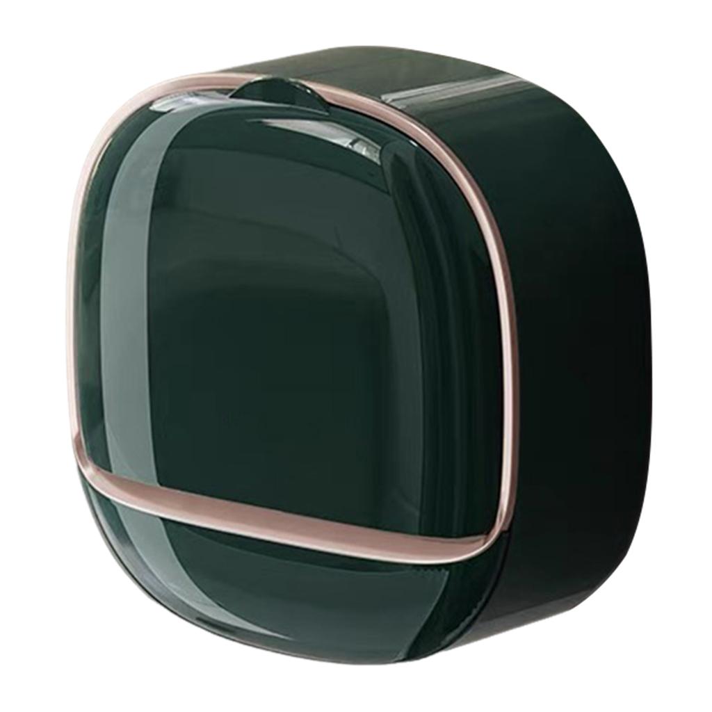 1 Piece Soap Box Free Punching Soap Box Wall-mounted Household Dustproof Drain Water Storage Bathroom Toilet Soap Shelf