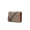 Daks Brown Check Pattern Tassel Card Wallet Dcwa1e328w2