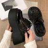 High-heel Platform Leather Shoes - New Single Shoes with Thick Soles - Vintage-style Women's Shoes