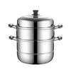 Mr. Jane 3-Layer Stainless Steel Steamer Pot, 36cm