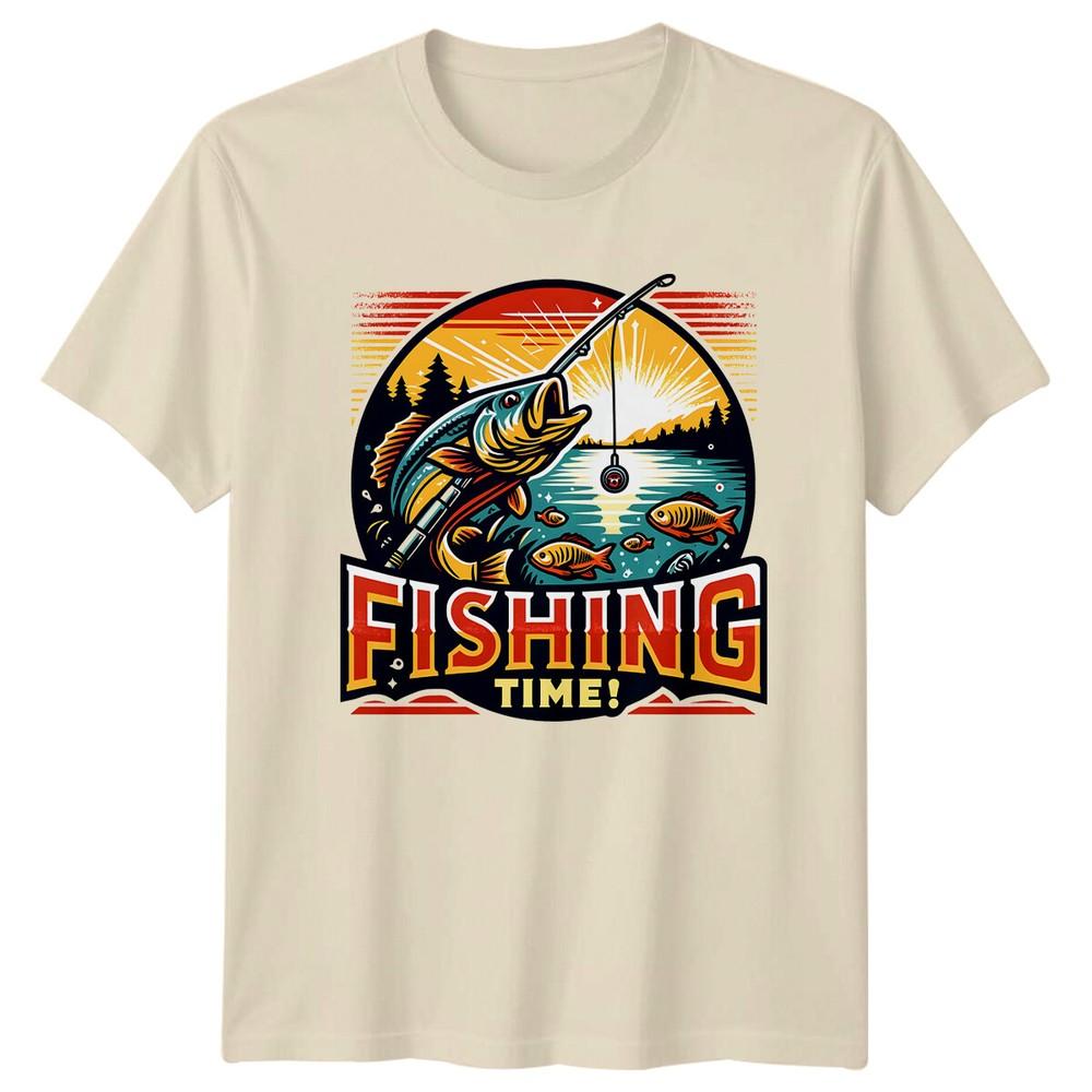 Fishing Time Graphic Bass Fish Angler Unisex Unisex Outdoors TShirt