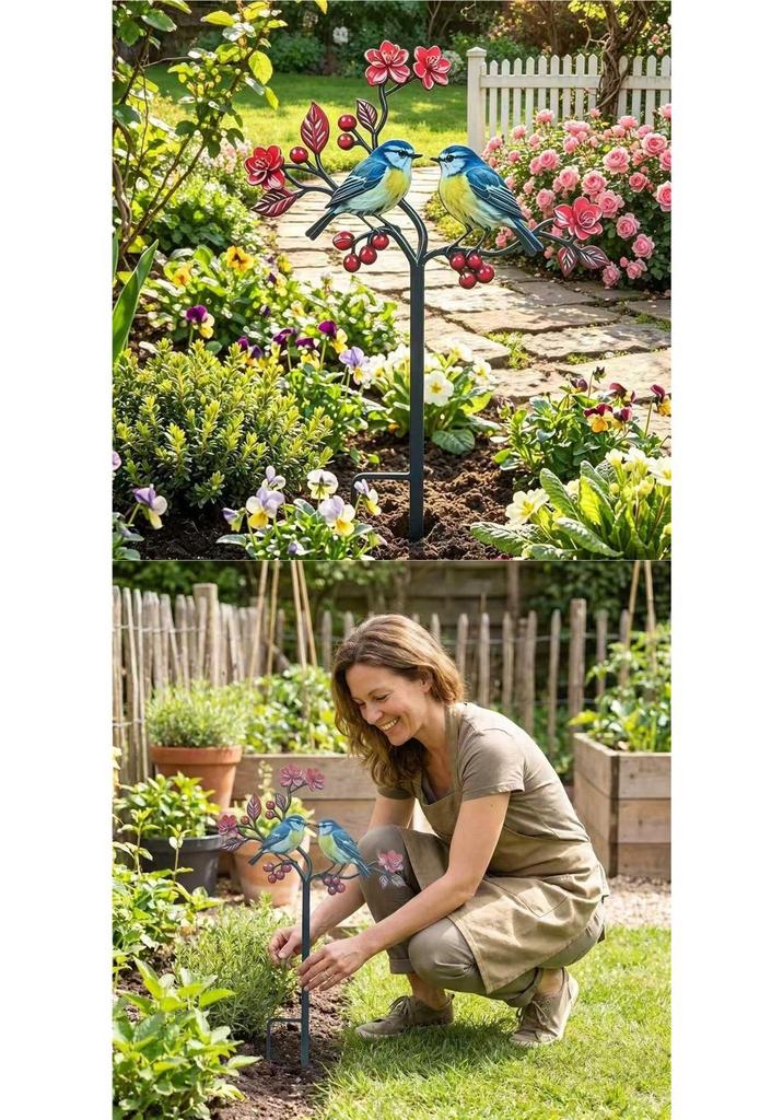 Creative Iron Art Bird Ornaments for Outdoor Garden Decor