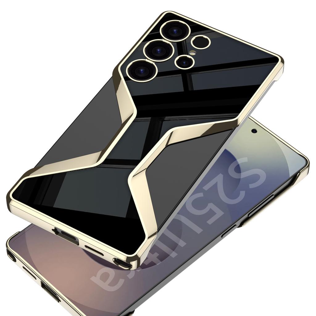 Suitable for Samsung S25U Mobile Phone Case 25u Electroplated Frameless Business Style Heat Dissipation and Fall Protection Case