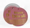 Inkdotpot 100 Pack Happy Diwali Favor Paper Tag Craft Real Gold Foil Hang