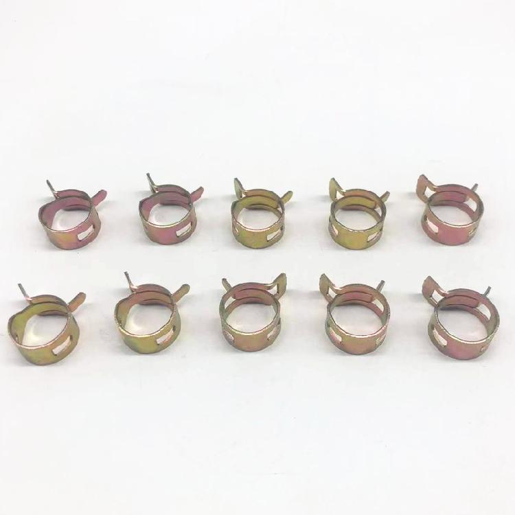 10Pcs Car Fastener Spring Clips Clamp Fuel Water Line Hose Pipe Air Tube 5-16mm