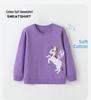 2026 New Little Pony Embroidered Girls' Hoodie - Autumn/Winter European & American Style