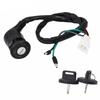 Ignition Key Switch Moped Electric Motorcycle 2 Wire 28mm Hole on/Off for Motorbike ATV Dirt Bike Accessory