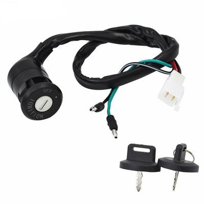 Ignition Key Switch Moped Electric Motorcycle 2 Wire 28mm Hole on/Off for Motorbike ATV Dirt Bike Accessory