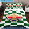 3PCS Football Elche Crest Design Bedding Set,Including 1pc Duvet Cover And 2pcs Pillowcases Perfect for Bedroom, Dormitory, Fan Christmas gift
