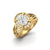 8x6mm Oval Moissanite 925 Sterling Silver Gold Vermeil Filigree Celtic Women Ring