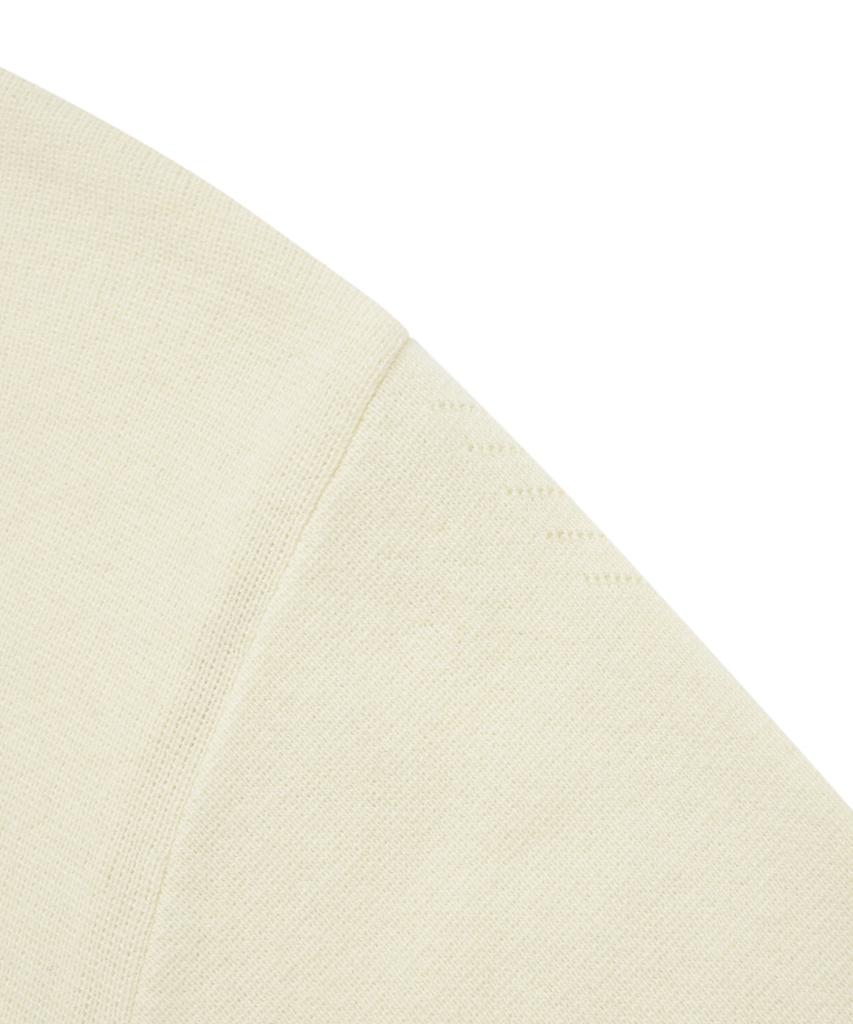 COVERNAT Lambswool Round Knit Ivory