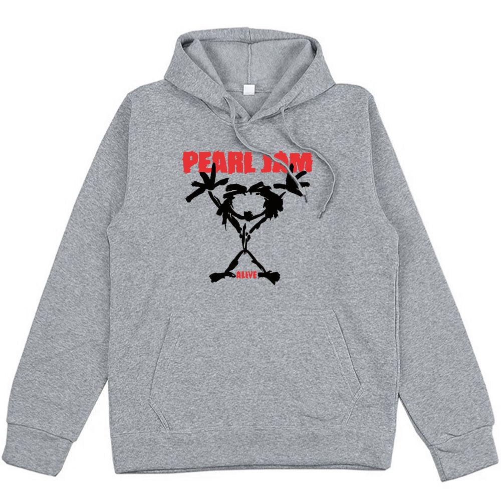 

Худі з мультяшним принтом Pearl Jam Sudaderas З довгим рукавом Зимові флісові світшоти для чоловіків/жінок Графічний одяг Модний одяг з капюшоном M