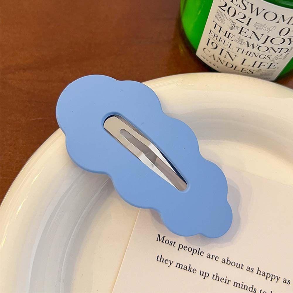 Clip For Girl Candy Color Female Barrettes Wave Hair Clip Hair Accessories Korean Style Hairpin