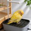 Automatischer Vogelbrunnen Vogeldusche Umwälzbrunnen für kleine Heimvögel Badewannenbrunnen Heimvogelbadewanne