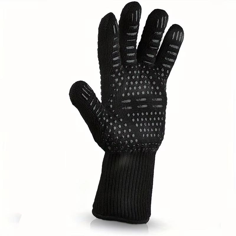 1Pc Bbq Gloves High Temperature Resistance Oven Mitts 500 800 Degrees Fireproof Barbecue Heat Insulation Microwave Gloves