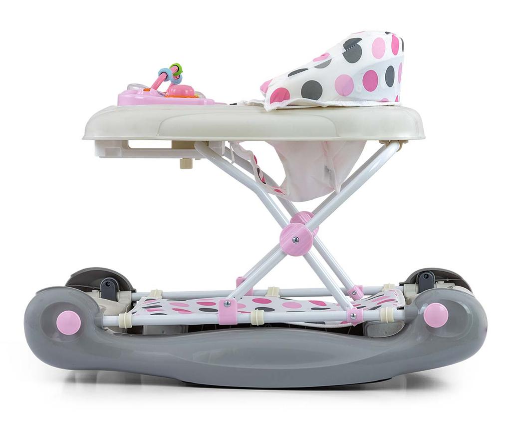 MILLY MALLY 5701 Patrol Plus Pastel Dots Baby Walker