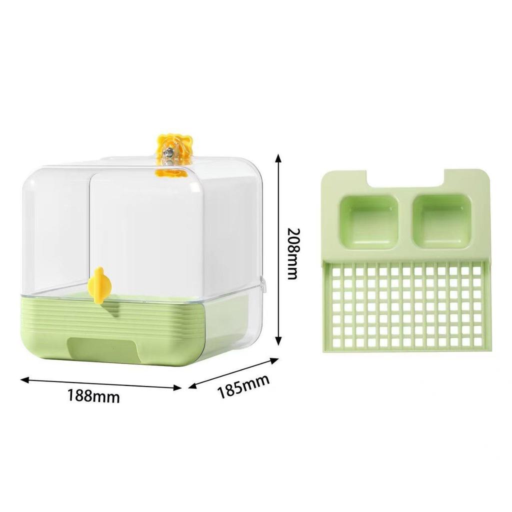 Parrot Bath Box: Shower Device for Cockatiels, Budgerigars, and Small Birds