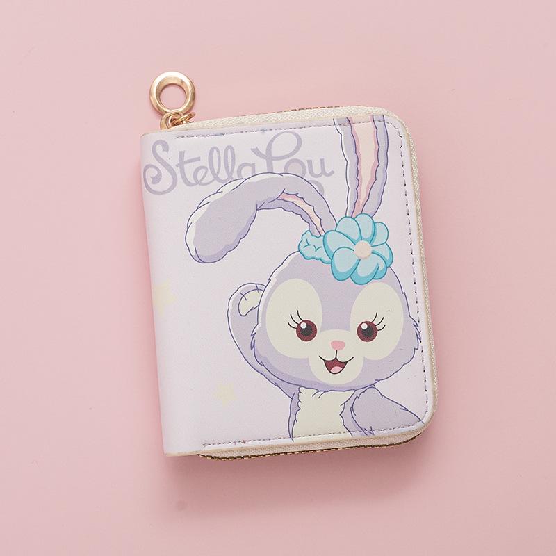 

Модный мультяшный мини-кошелек на молнии и держатель для карт для студентов, 2024