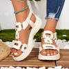 Römische Keilabsatzschuhe, Modische und Vielseitige Plateau-Fischmaul-Sandalen