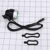 USB Bike Head Light Headlamp XML T6 LED Waterproof Front Light Night Cycling Safety Flashing Light for MTB Road Bike Accessories (White Shell/ White L