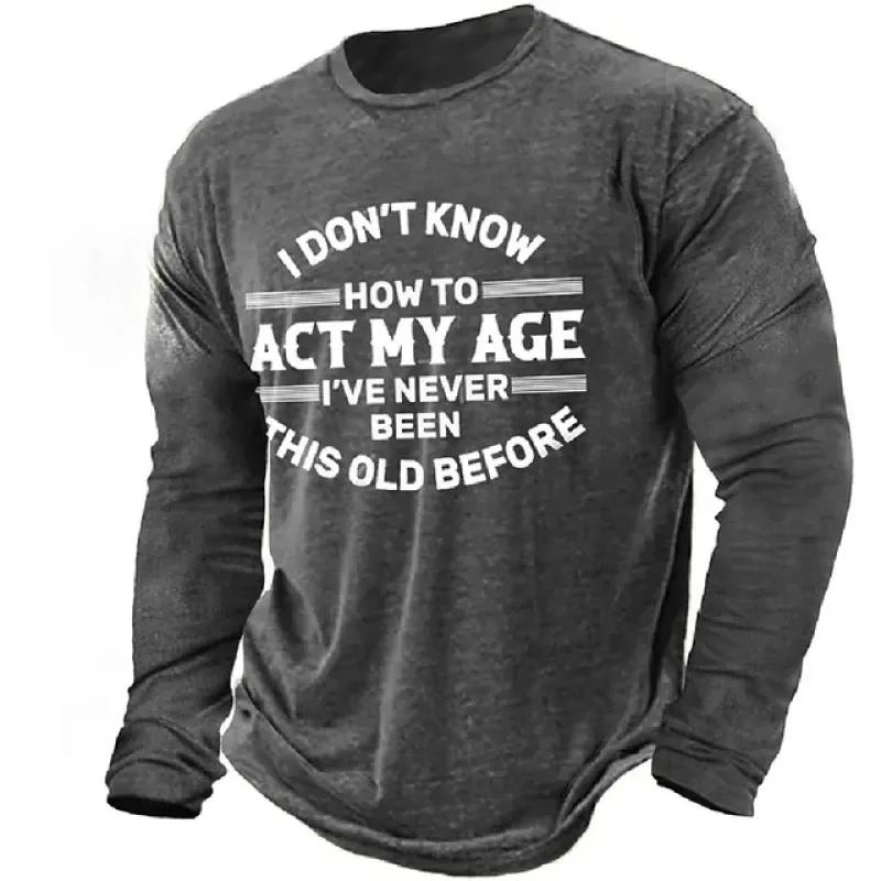 Tricou nou de primăvară și toamnă 2023 pentru bărbați, cu mânecă lungă, mărime mare, imprimare digitală 3D, top la modă cu gât rotund