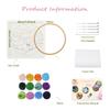 GATYZTORY DIY Wool Painting Kit With Frame Felting Needles Handmade Picture Kit Sunset Scenery For Home Decors Crafts Gift
